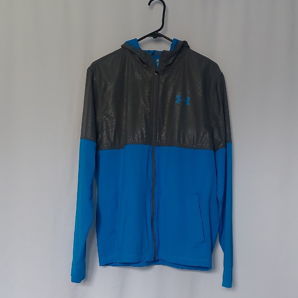 Under Armour Men's Blue and Gray Jacket Size M